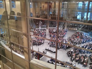 Les députés allemands et francais au Bundestag le 22 janvier 2013